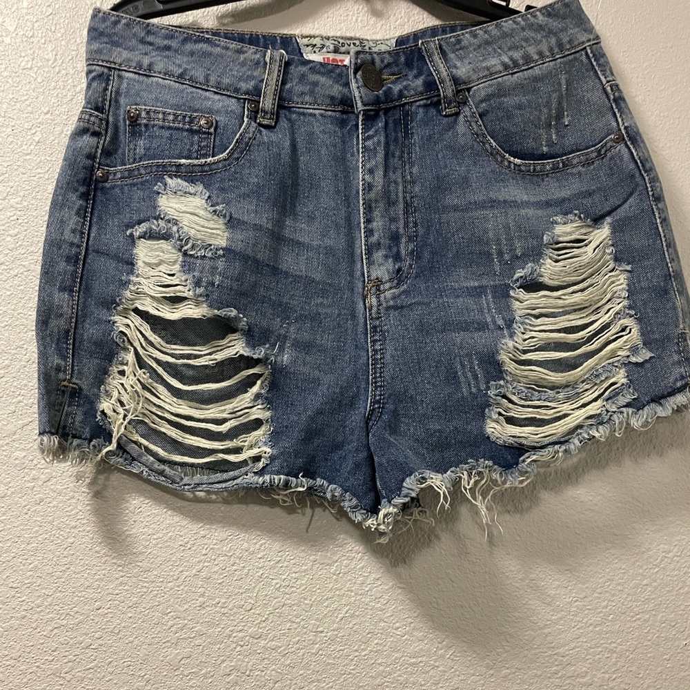 Hot kiss ripped shorts